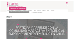 Desktop Screenshot of mujeresemprendedoras.cl